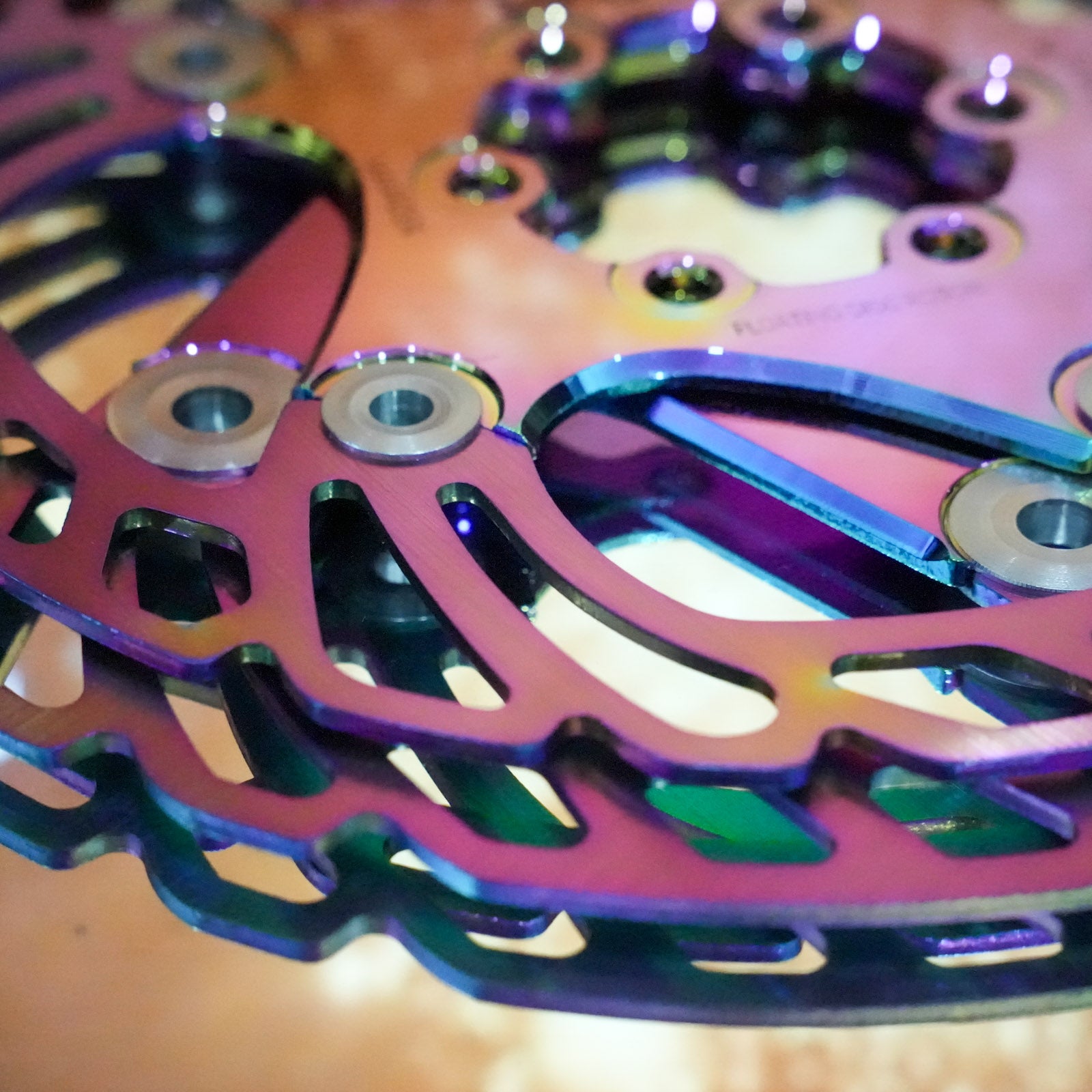 WAKE Rainbow Floating MTB Disc Brake Rotor | 6-Bolt