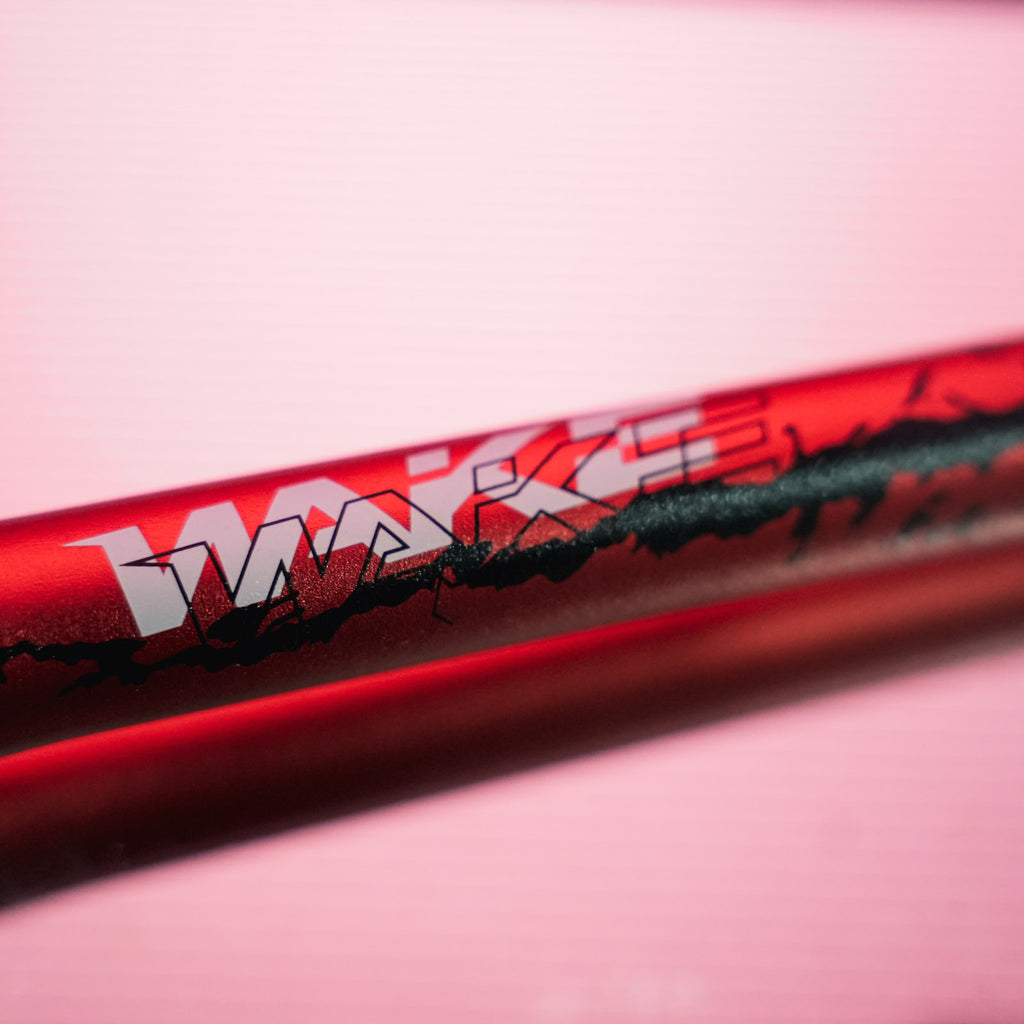 WAKE 780MM MTB Straight Handlebar - Red Finish