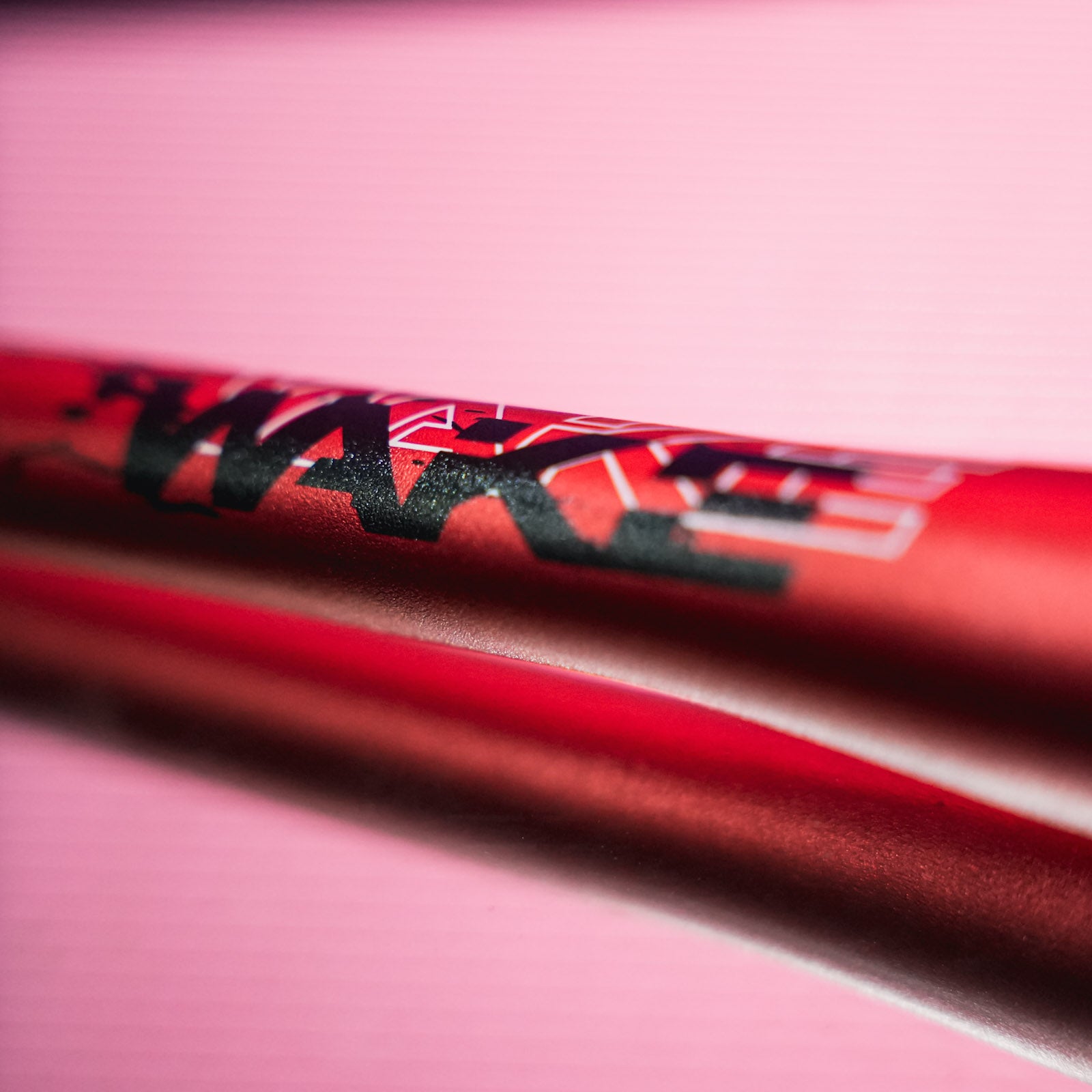 WAKE 780MM MTB Straight Handlebar - Red Finish