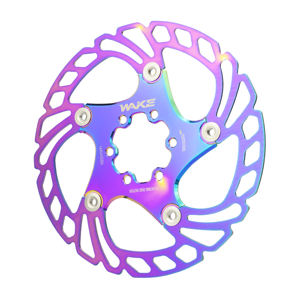 WAKE Rainbow Floating MTB Disc Brake Rotor | 6-Bolt