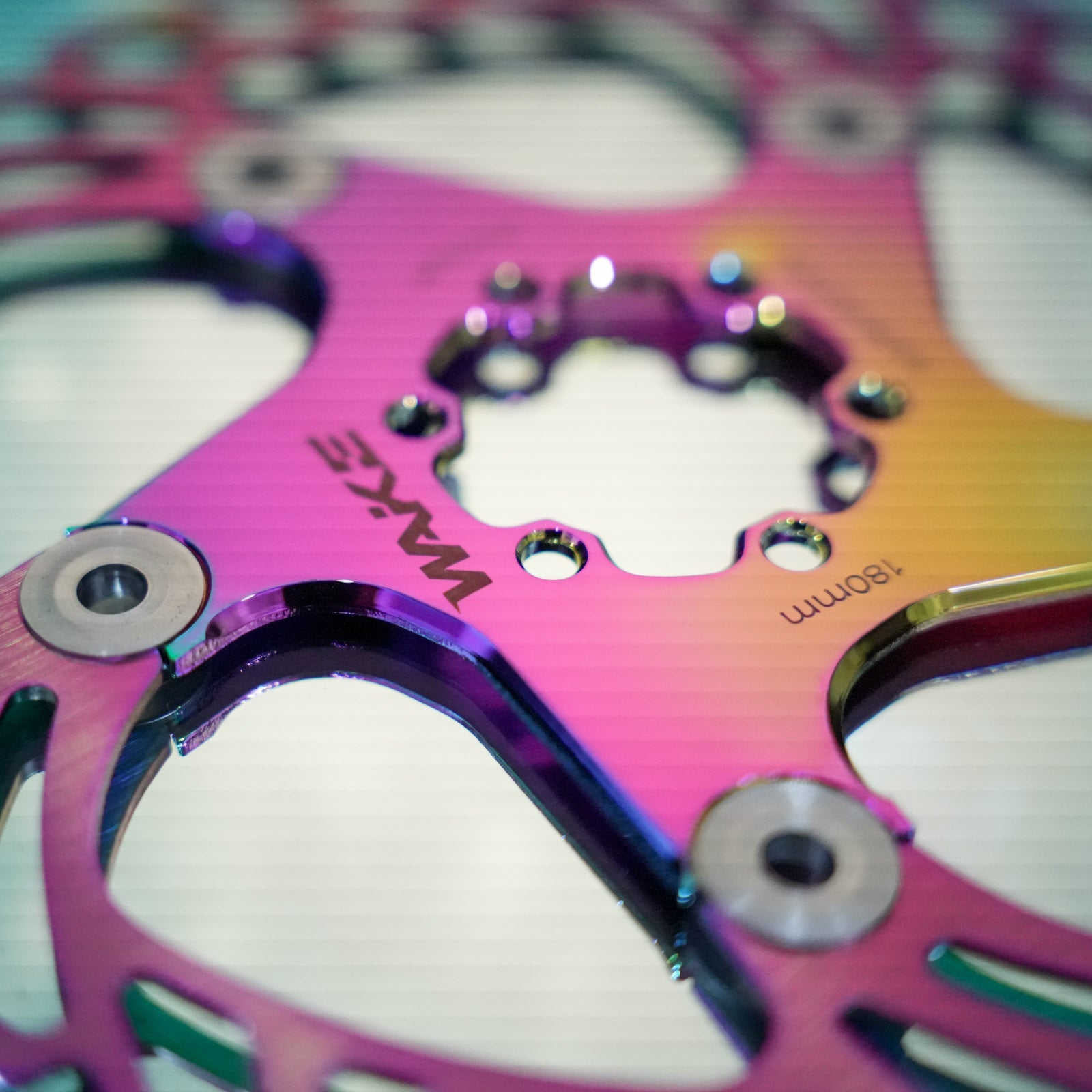 WAKE Rainbow Floating MTB Disc Brake Rotor | 6-Bolt