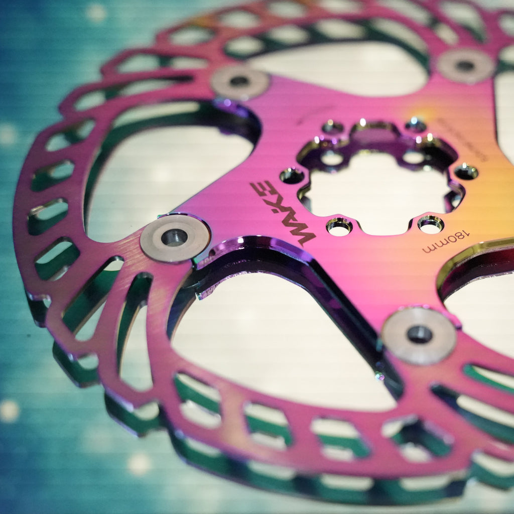 WAKE Rainbow Floating MTB Disc Brake Rotor | 6-Bolt