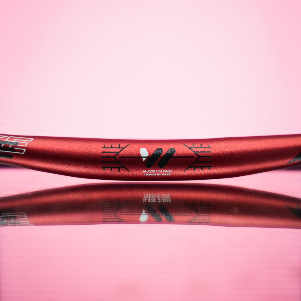 WAKE 780MM MTB Straight Handlebar - Red Finish