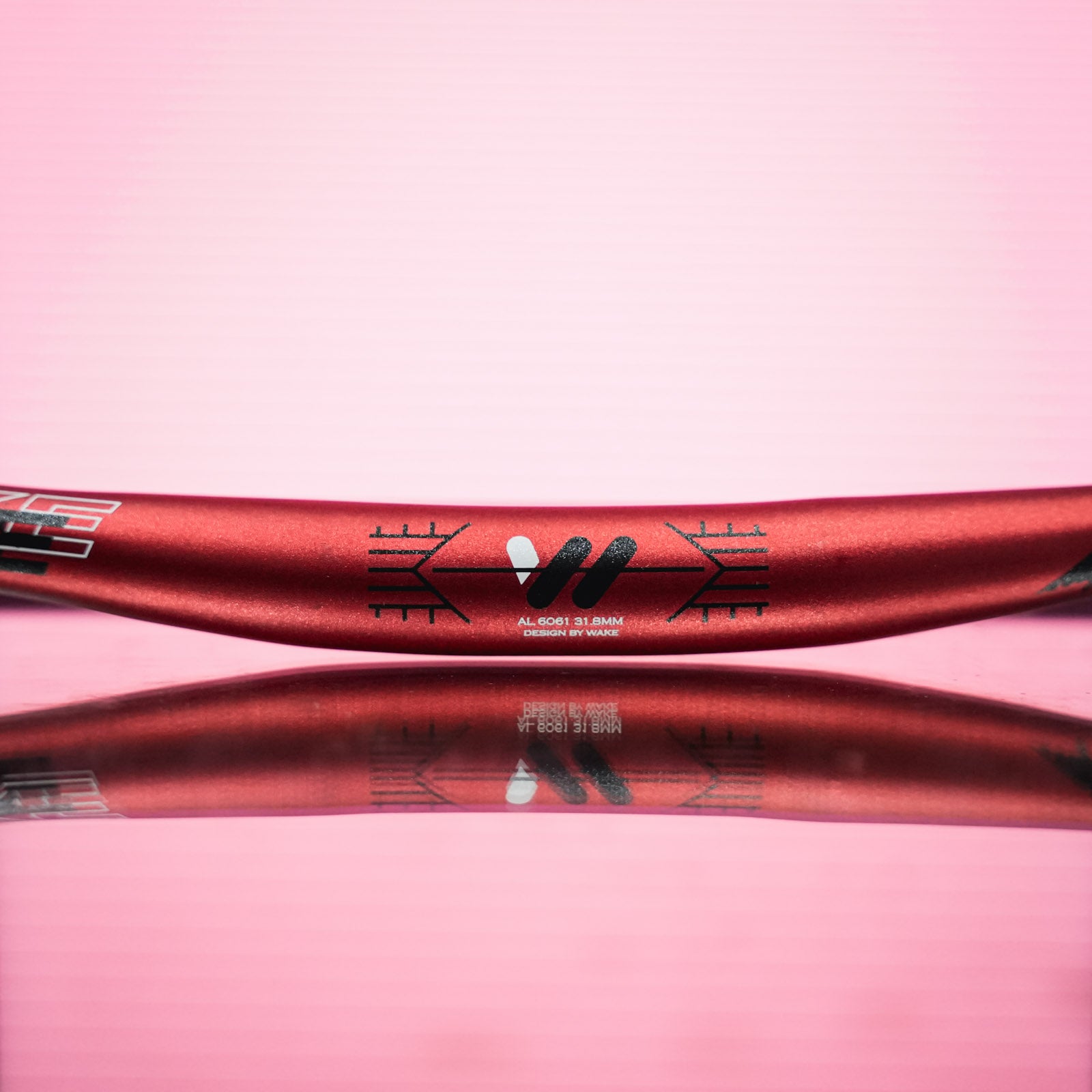 WAKE 780MM MTB Straight Handlebar - Red Finish