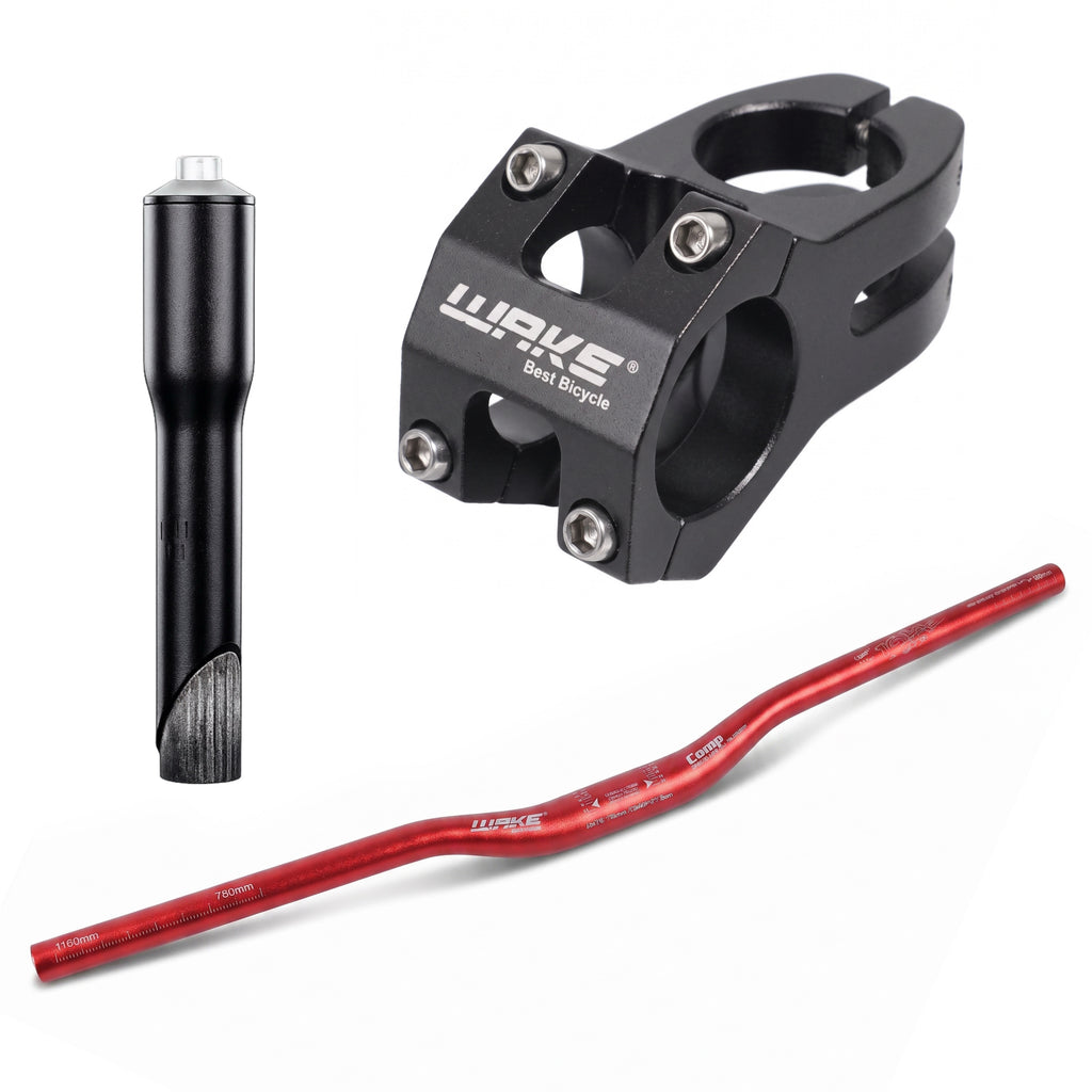 WAKE Handlebar, Stem & Stem Adapter Bundle