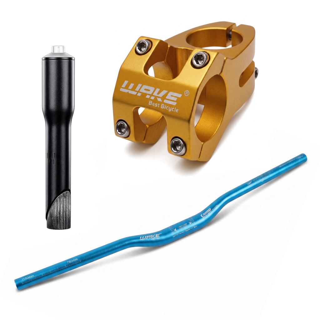 WAKE Handlebar, Stem & Stem Adapter Bundle
