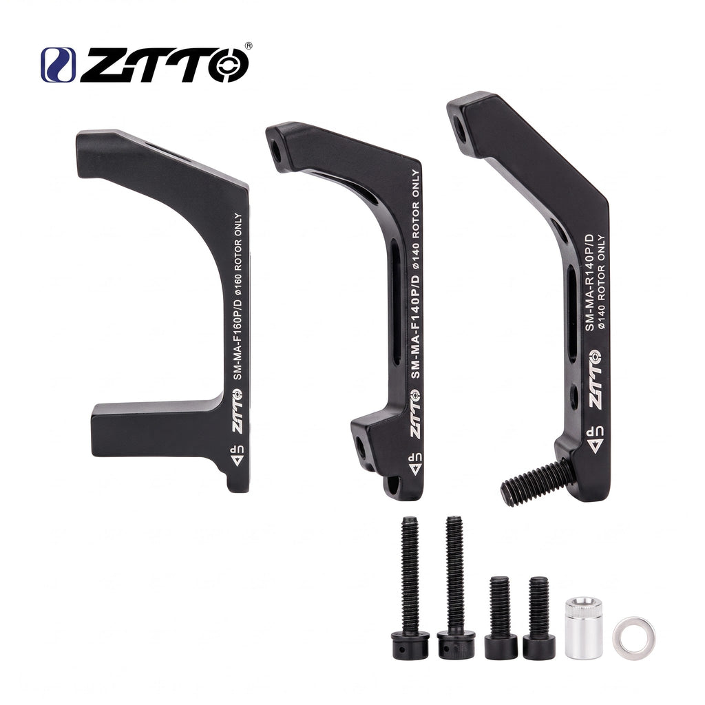 ZTTO Disc Brake Mount Adapter for MTB & Road Bike – Post Mount / Flat Mount – 140mm & 160mm Rotor Compatible