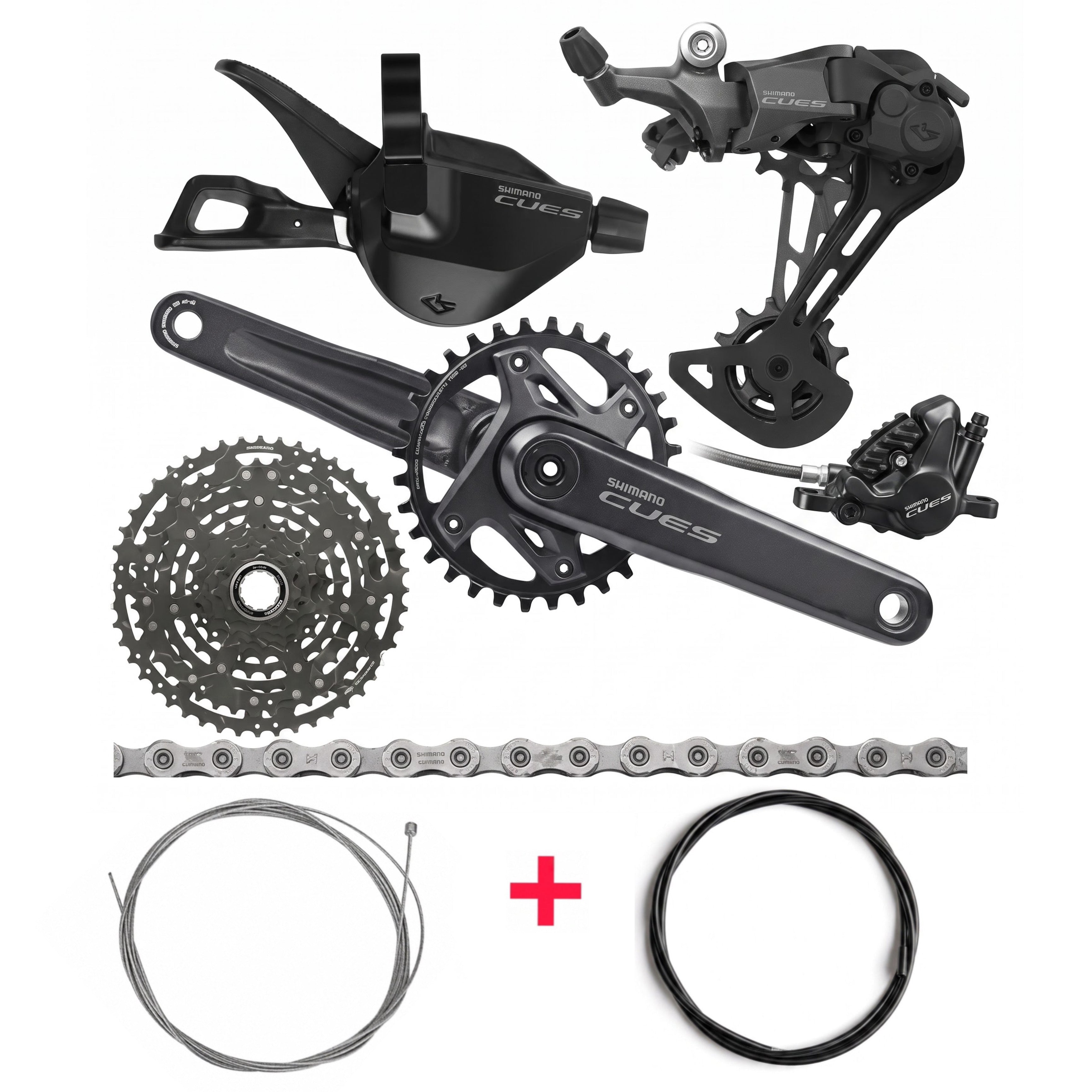 Shimano CUES 1x10 Flat Bar MTB Groupset Bundle