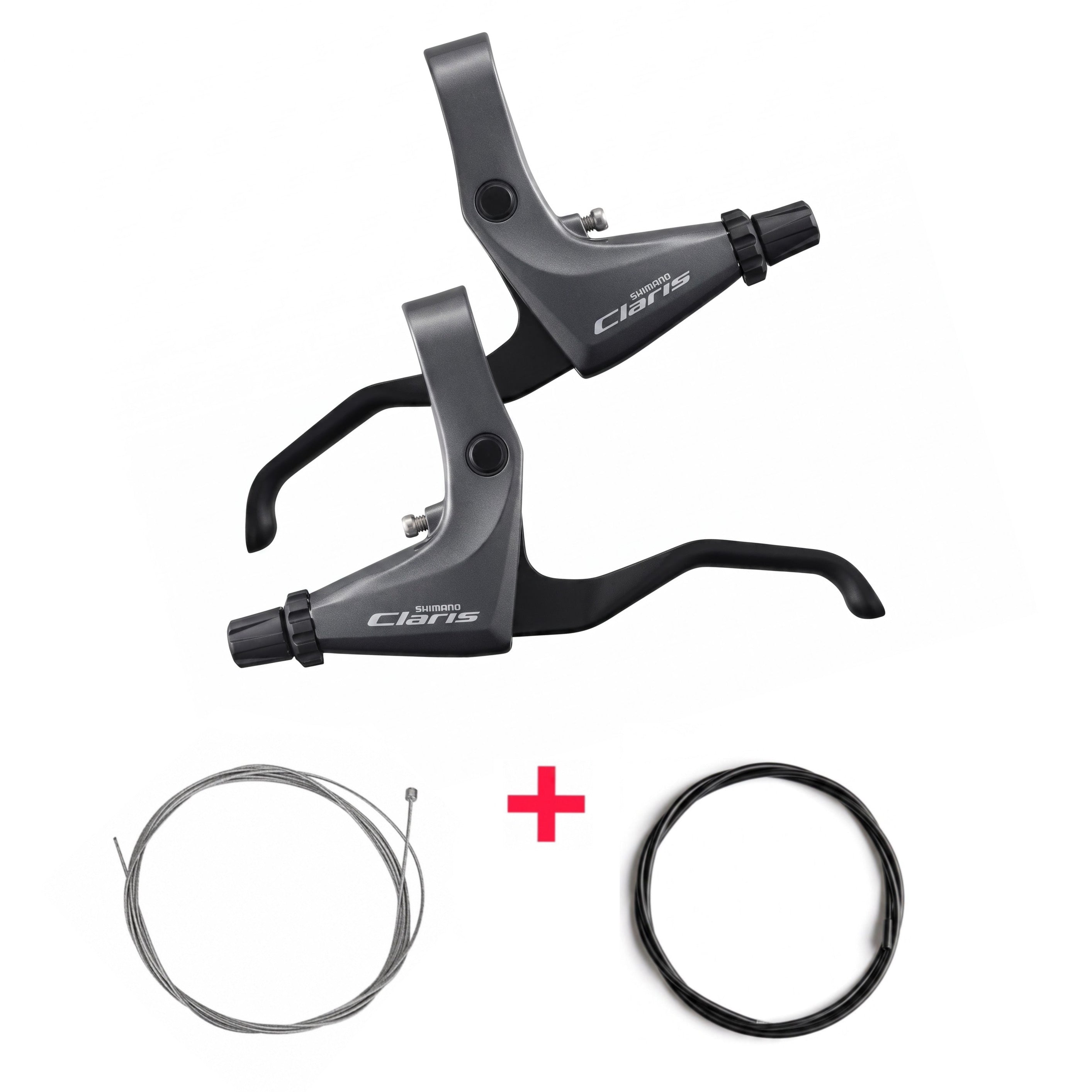 Shimano Claris BL-R2000 Flat Bar Brake Lever Set | Dual Pull Bundle