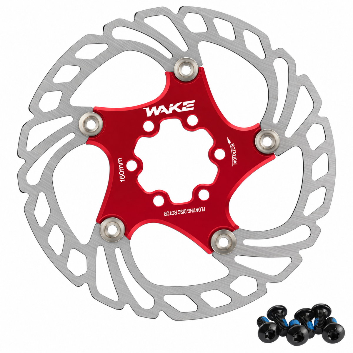 WAKE Floating MTB Disc Brake Rotor | 6-Bolt