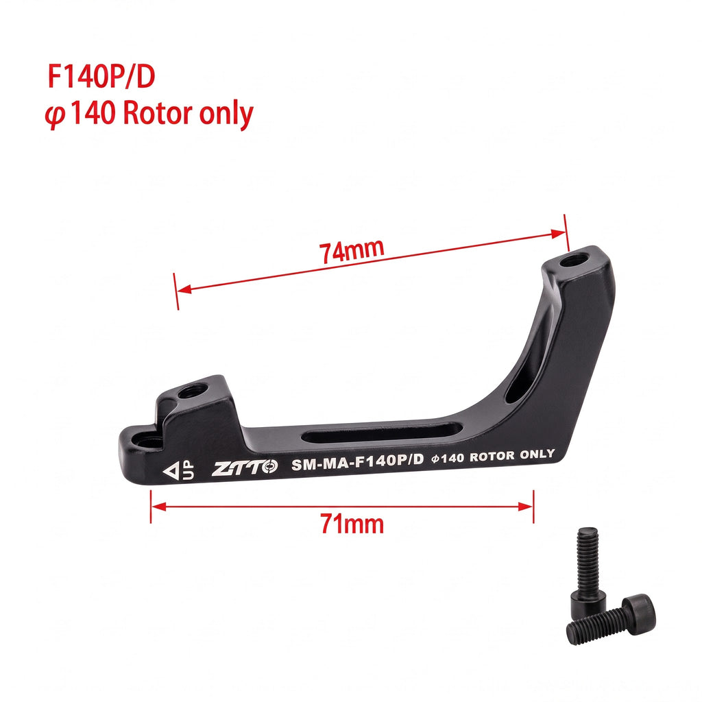 ZTTO Disc Brake Mount Adapter for MTB & Road Bike – Post Mount / Flat Mount – 140mm & 160mm Rotor Compatible